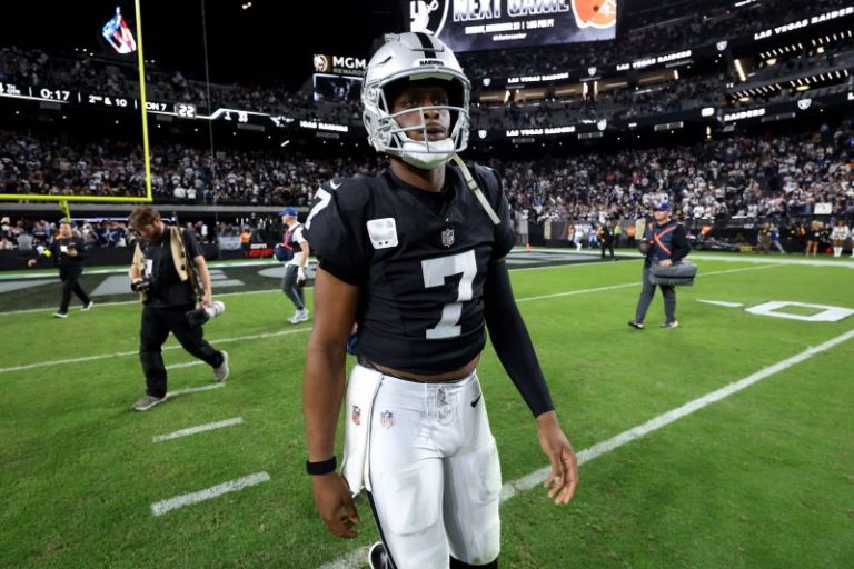 Raiders quarterback apologizes for obscene gesture toward fans