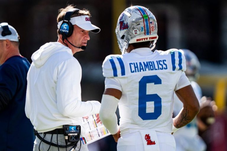What does Lane Kiffin cryptic message to Ole Miss QB Trinidad Chambliss mean?