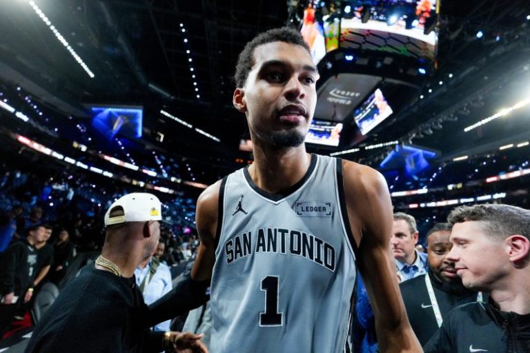 Grieving Wembanyama breaks down in tears after NBA Cup loss