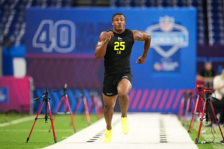 Who are the fastest draft prospects at the 2026 NFL combine?