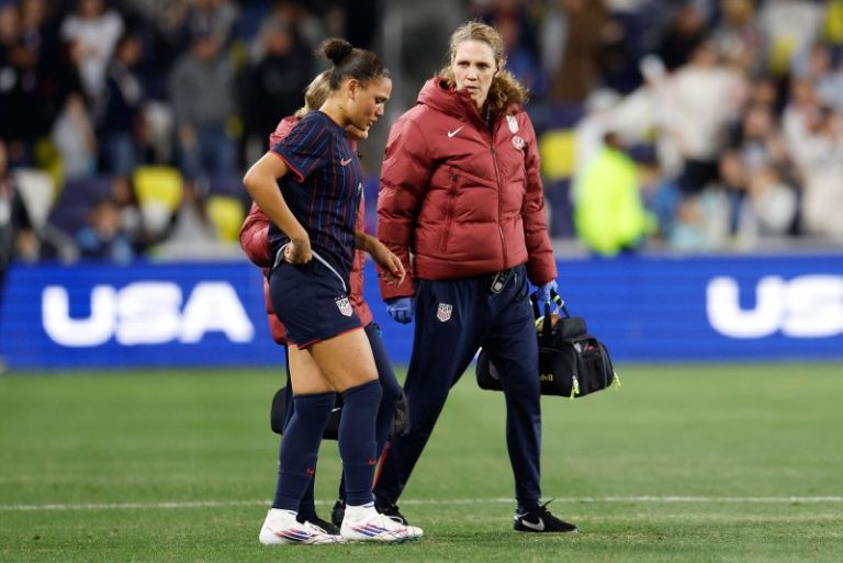 Trinity Rodman injury news: USWNT star suffers back issue vs. Argentina